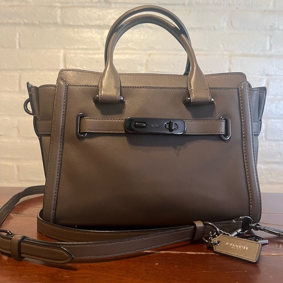 Coach Two Way Handbag - Taupe - Picture 2 of 13